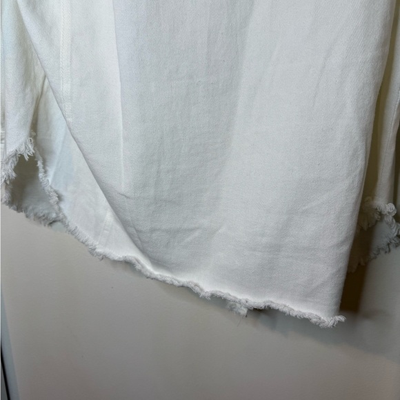 Heyday White Distressed Button-Up Jean Jacket | Oversized | NWOT - Picture 8 of 10